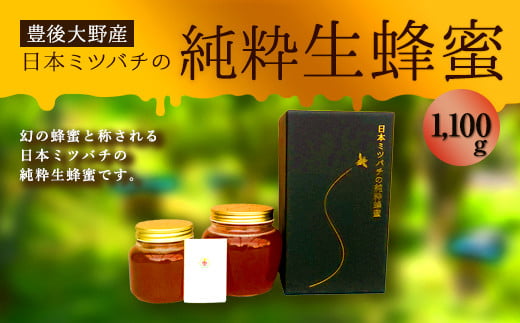 025-767 日本ミツバチ の 純粋 生蜂蜜 1100g ハチミツ はちみつ 国産 生はちみつ