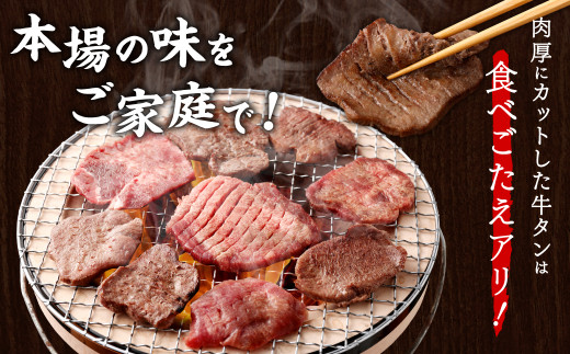 肉厚牛タン焼肉セット（塩＆味噌・大）