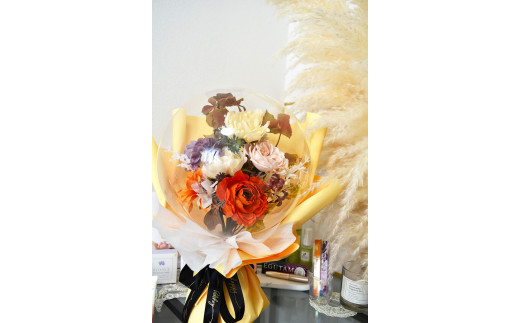  季節系：Flower balloon ( フラワー バルーン )  アーティフィシャルフラワー 花束型 ラッピング 韓国 お花 贈り物 597537 - 福岡県苅田町