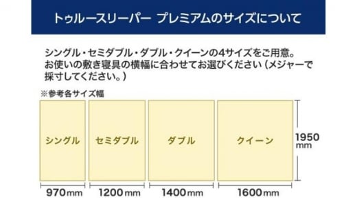 トゥルースリーパー プレミアム ダブル [ 寝具 マット 低反発 体圧分散