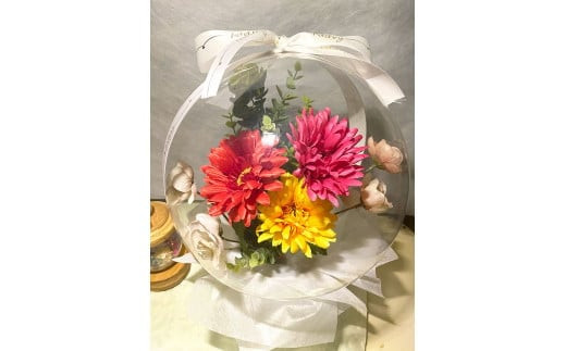 Flower balloon ( フラワー バルーン )  アーティフィシャルフラワー  置き型タイプ 韓国 お花 贈り物