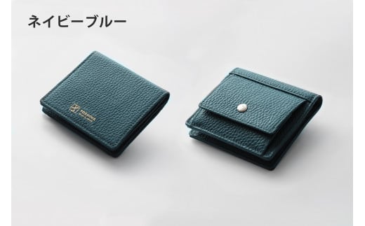 DV038【YOSHINA】コンパクト二つ折り財布（小銭入れ付き）ネイビーブルー 521383 - 千葉県松戸市
