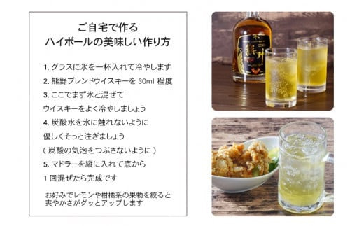 JAPANESE CRAFT GIN 熊野 クラフトジンとJAPANESE BLENDED MALT WHISKY