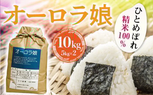 BB02 オーロラ娘(ひとめぼれ精米100%)10㎏(5㎏×2) 590250 - 山口県光市