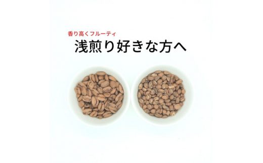 スペシャルティコーヒー 浅煎りコーヒー豆2種類セット 合計600g(粉 中挽き)【1346176】 542892 - 愛知県豊川市