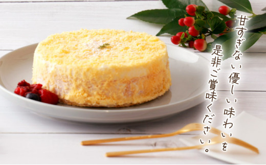 《2層仕立て》しっとりしたダブルチーズケーキ 　ベイクドチースケーキとレアチーズケーキ2つの味わい【04406-0149】