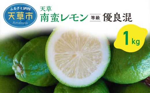 S131-004_天草南蛮レモン　等級「優良混」1kg 500783 - 熊本県天草市