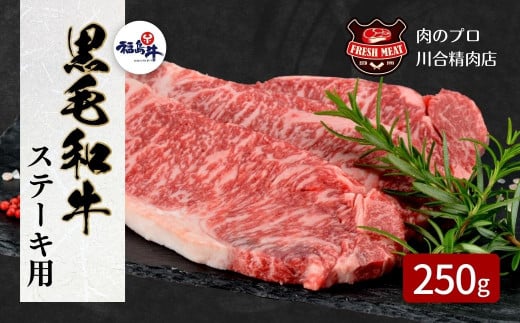 TB0-20 川合精肉店黒毛和牛(福島牛)サーロインステーキ用250g