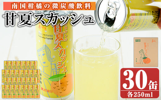 南国柑橘の微炭酸ジュース!「ジューシー甘夏スカッシュ」(250ml×30缶) keizai-922