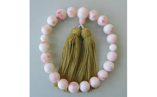 珊瑚職人館の珊瑚の数珠（ｊ13）