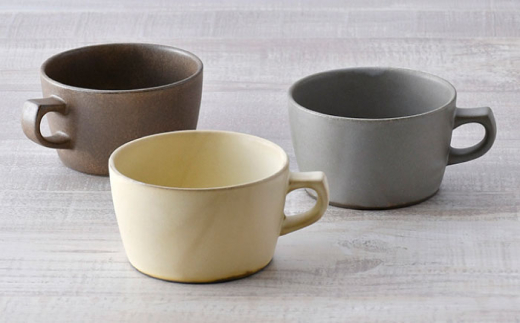 【波佐見焼】窯変 スープマグカップ マグカップ 3色セット 食器 皿 【ROXY・HASAMI】 [SB156]|有限会社ナカムラ陶器