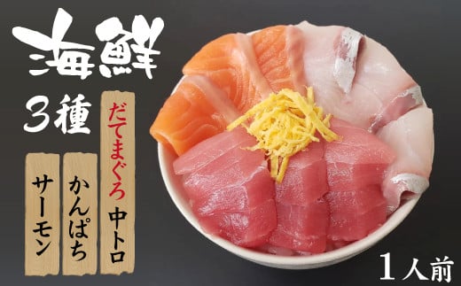 新鮮!お刺身/海鮮丼の具 3種類 盛り合わせセット [1人前]
