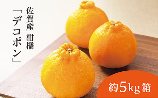 佐賀産 柑橘（かんきつ）『デコポン』約５ｋｇ箱　※写真はイメージです