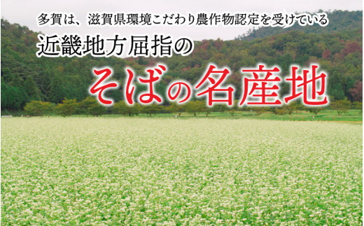 滋賀県環境こだわり農作物認定　多賀産そば粉100％使用した五割多賀そば 200g× 6袋（乾麺 つゆ付）[A-01503]|多賀そば地域協議会