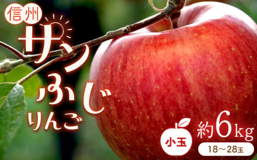 りんごの王様 「 サンふじ 」 小玉 約6kg (18～28玉) 780960 - 長野県千曲市