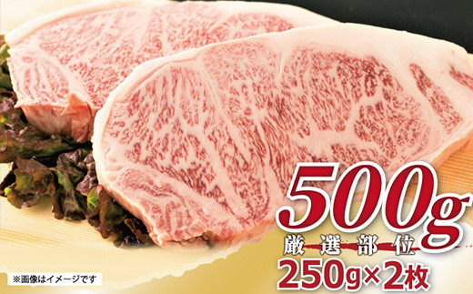 お肉のプロが厳選した艶さしサーロインを合計500g
食べ応えあり！