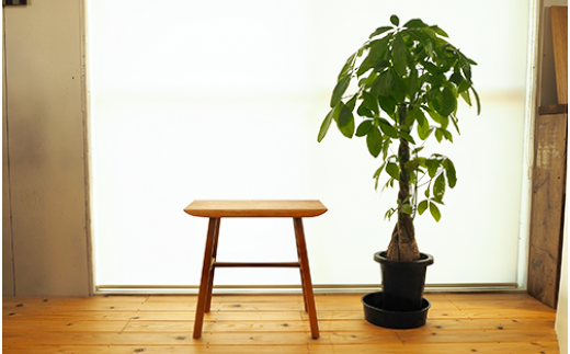 スツールテーブル「Tip stooltable」ブラックチェリー材(さきやま木工/140-1217)インテリア 家具 手作り 椅子 チェア  サイドテーブル|さきやま木工