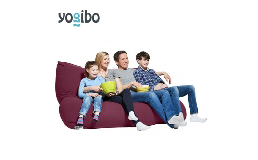 特別寄附額 ヨギボー Yogibo Double （ヨギボーダブル）ディープ・パープル 期間限定 限定