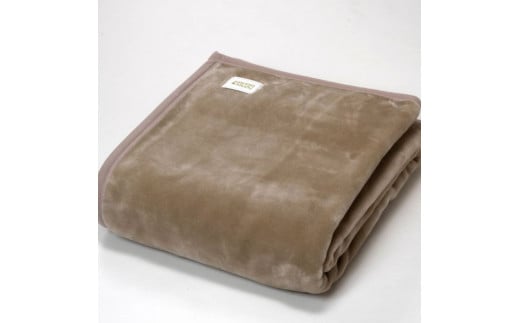 日本製 吸湿発熱 アクリル毛布 シングルサイズ 140×200cm ブラウン シンプル カラー 軽量 ふんわり あったか 秋冬向け  丸洗いOK（FQ014-SJ）