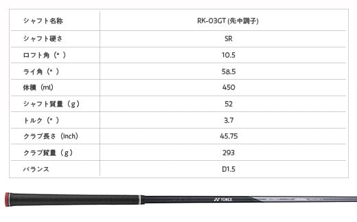 97-11【SR 10.5】EZONE GT ドライバー RK-03GT YONEX