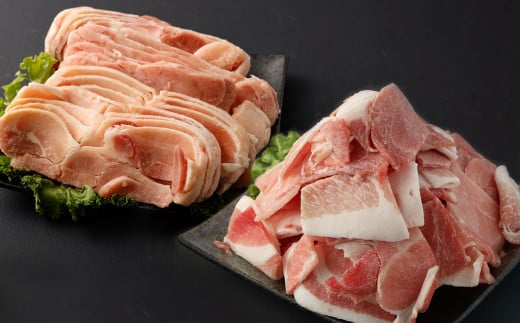 大分県産ブランド豚「米の恵み」・鶏肉 2種 カット済・スライスセット 2.0kg 豚肉 こま切れ 鶏もも肉 600864 - 大分県竹田市