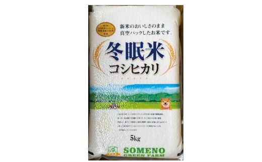 【6回定期便】茨城県産 コシヒカリ 冬眠米 5kg