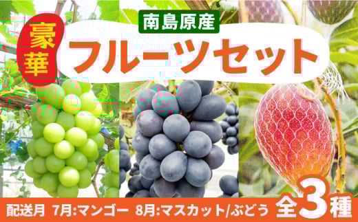 [2回定期便][2026年7月〜発送]マンゴー&シャインマスカット&ぶどうの豪華セット / 南島原市 / 松川農園 
