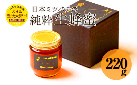025-763 日本ミツバチ の 純粋 生蜂蜜 220g ハチミツ はちみつ 国産