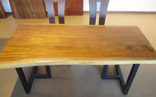 #-337【欅】 一枚板 ダイニングテーブル テーブル ダイニング 座卓 家具