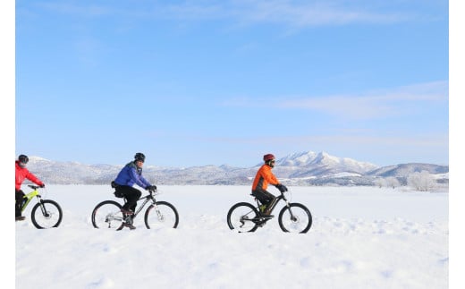サイクリングガイドチケット　雪上サイクリング編（12月～3月） 683903 - 北海道中川町