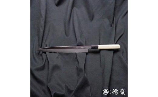 土佐打ち刃物 左片刃 柳刃包丁 270mm | 白紙2号 朴八角柄 徳蔵オリジナル【32033】