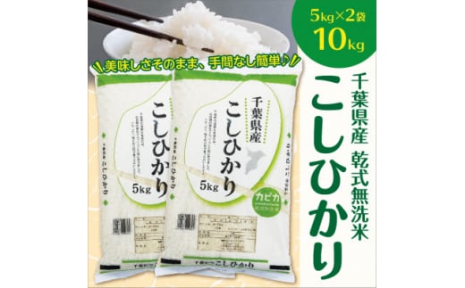 令和5年産 千葉県産コシヒカリ10kg(5kg×2袋)おいしい無洗米♪手間なし