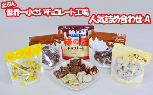 No.159 たぶん世界一小さいチョコレート工場 人気詰め合わせA 670g