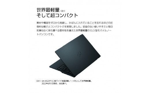 富士通PC （Win11・Core-i7・1TB）LIFEBOOK WU-X/G2 ノートパソコン