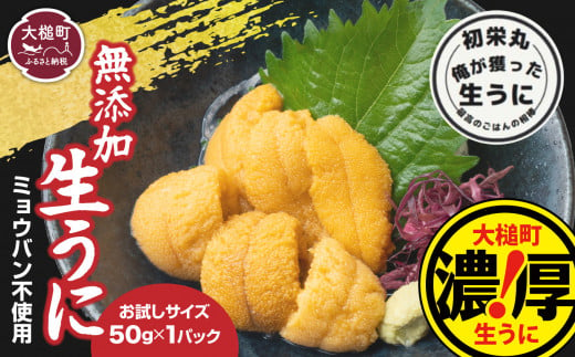 【お試し50g×1パック】三陸産生うに【令和7年6月発送】【配送日指定不可】［35］  352264 - 岩手県大槌町