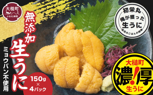 三陸産生うに150g×4パック【令和7年6月発送】【配送日指定不可】［35］ 352274 - 岩手県大槌町