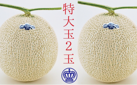 2025年10月発送クラウンメロン（白級）特大玉 2玉　箱入り