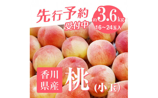 【先行予約2023年】香川の桃(小玉) 約3.6kg【6月中旬～8月上旬】