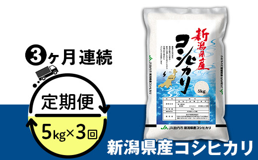 23-K53R4【3ヶ月連続お届け】新潟県中条産コシヒカリ5kg