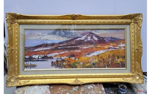 絵画 油絵 冬の白樺湖 - 茨城県守谷市｜ふるさとチョイス - ふるさと