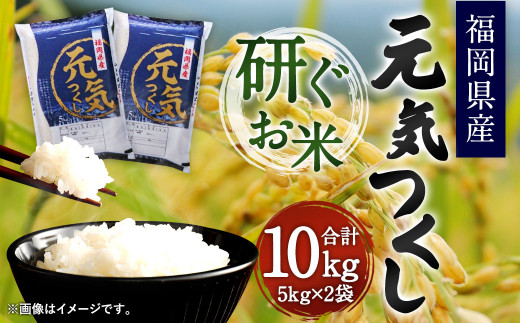 福岡県産元気つくし 研ぐお米 10kg お米 ご飯 ブランド米