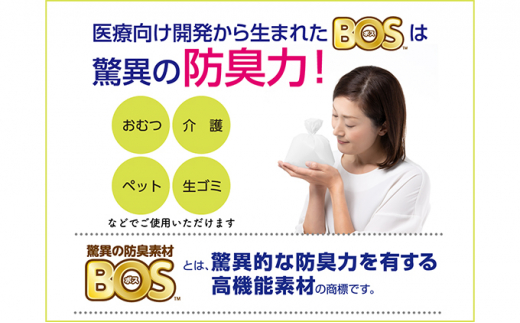 驚異の 防臭 袋 BOS ストライプパッケージ SSサイズ 200枚入り 2個