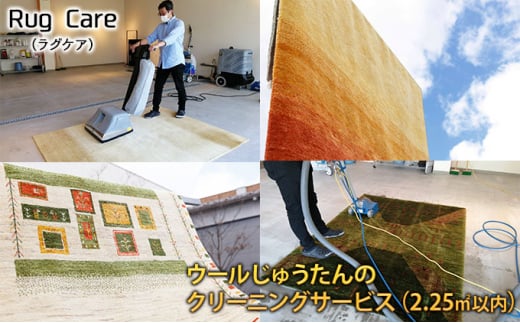 ウールじゅうたんのクリーニングサービス（2.25㎡以内）「Rug care（ラグケア）」 714611 - 新潟県新潟市