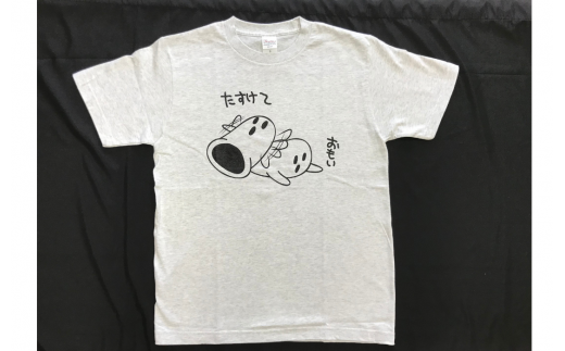 総社ぐるぐる古墳部オリジナルＴシャツ　ハニワＴシャツ（ライトグレー）Ｓサイズ010-019 1323193 - 岡山県総社市