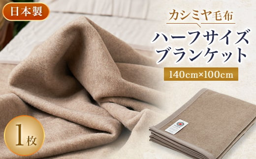 カシミヤ毛布　ハーフサイズブランケット　140cm×100cm　お昼寝にも最適なサイズです【1253541】