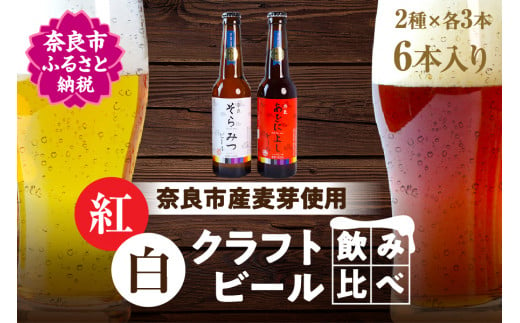 クラフトビール紅白6本セット H-50 857668 - 奈良県奈良市