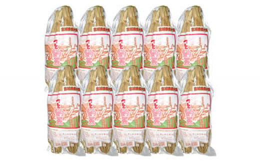 宮城県産大豆を使用昔ながらの味わい「つと納豆2本入り（たれ付き）」×10袋