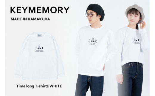 《3》メンズXL　TimeロングTシャツ　White 446127 - 神奈川県鎌倉市