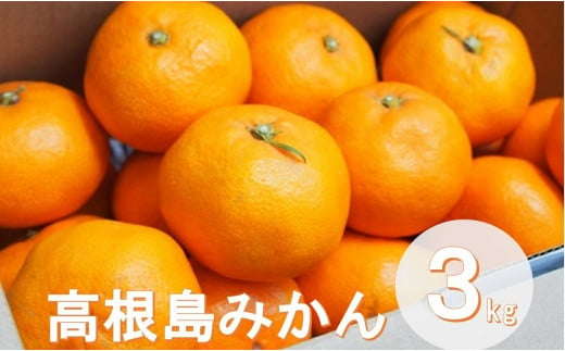 こだわり栽培　高根島みかん 3kg ＜2024年11月下旬より発送開始＞ 503349 - 広島県尾道市