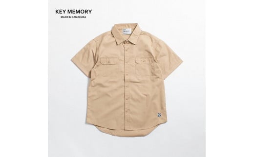 [KEY MEMORY]ワークシャツ BEIGE